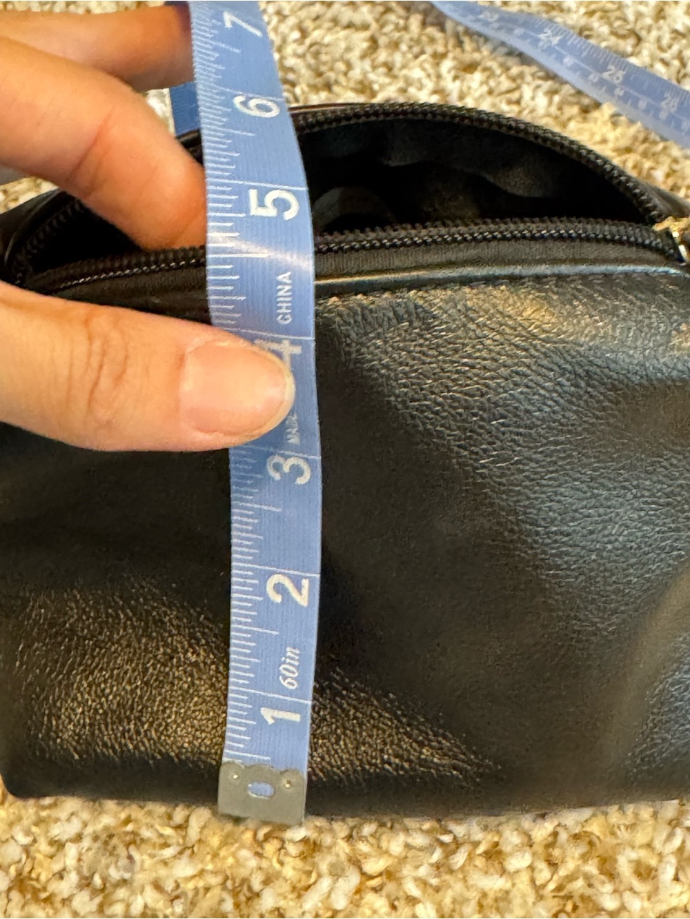 Anthropologie Black Cosmetic Bag Like New - Picture 9 of 9